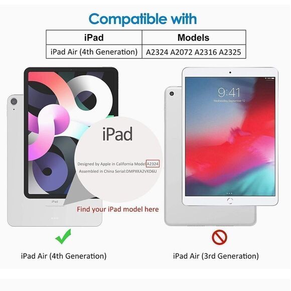 Case for iPad Air 4 Rose Gold Pink 10.9 Cover Stand - Picture 3 of 11